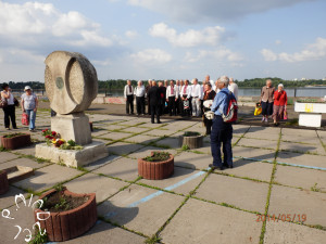 Der Zug zum Ehren von Taras Schewtschenko in Kiew
