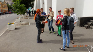 Під час екскурсії на тему: "Німецькі адреси Подолу"