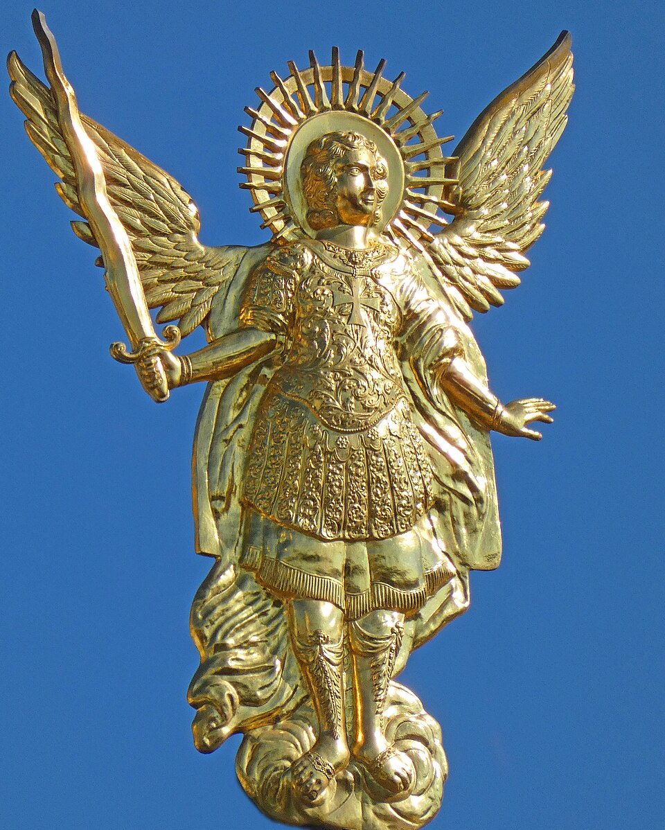 Erzengel Michael, St. Michaelskloster in Kyiv Erzengel Michael, das goldbekrönte Michaelsklosters in Kyjiw