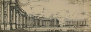 Regierungszentrum in Kiew. Entwurf von J. Langbard, 1935-1938